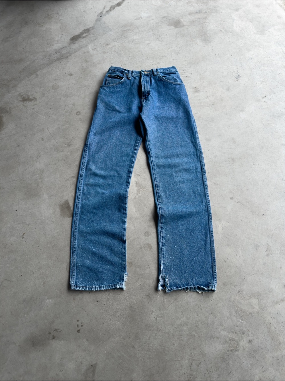 Vintage 2000s Faded Distressed Workwear Blue Jeans - (32x33)
